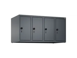 opzetkast,v. locker,4vak.,vak B 250mm,HxBxD 500x1000x500mm,vleugeldeur - 1
