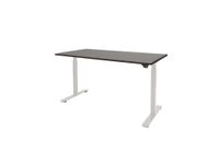Dextro Basic Zit-sta Bureau Elektrisch 120x80 Logan Eiken 25mm Wit