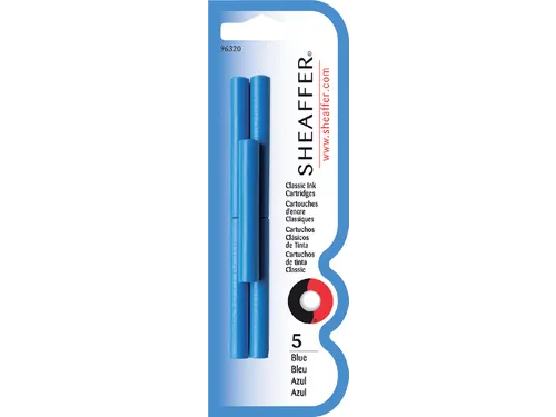 Inktpatroon Sheaffer skrip classic blauw blister à 5 stuks