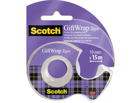 GiftWrap tape ft 19mmx15m, op blister