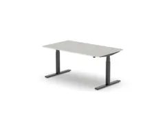 Elektrisch ihv bureau,HxBxD 650-1310x1600x900mm,blad lichtgrijs