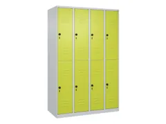 dubbeldekse locker,HxBxD 1850x1200x500mm,4x2vak.,vak B 300mm
