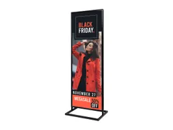 Poster Display Decor Click Dubbelzijdig 2xA1 Zwart