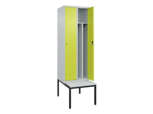 locker voor scheiding van kleding,HxBxD 2120x600x815mm,2vak