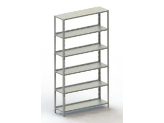 magazijnstelling,grondveld,HxBxD 1850x1004x304mm,vaklast 80kg - 2