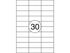 Etiket Rillstab 70x29.7mm Wit