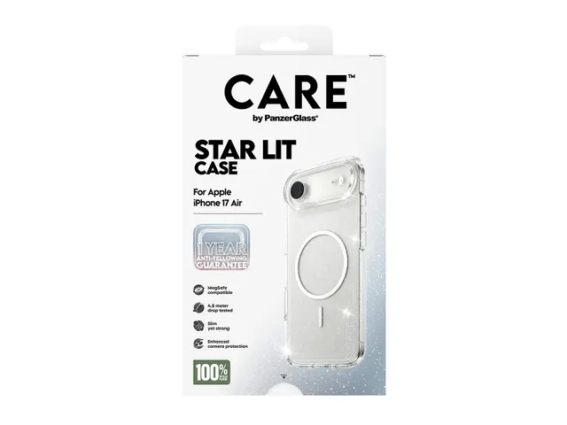 PanzerGlass CARE by Star Lit Case w. White MagSafe iPhone Air, H