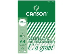 tekenblok C à grain 125 g/m² 21 x 29,7 cm (A4)