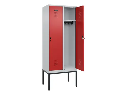 locker,HxBxD 2120x800x500mm,2vak,vak B 400mm,draaigrendel