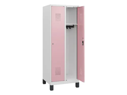 schoollocker,HxBxD 1630x600x500mm,2vak,vak B 300mm,cil.-slot,voeten