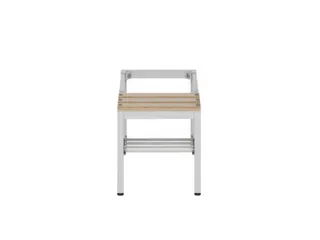 Zitbank v. garderobekast/lockersysteem 420x415x800mm hardhout rooster - 2