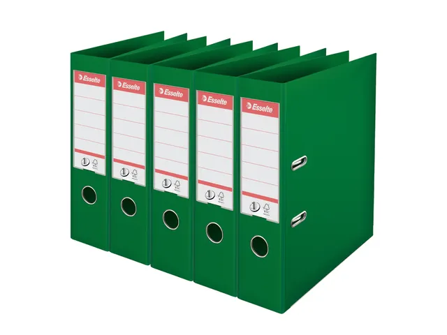 Ordner Esselte Vivida No.1 multipack 75mm A4 5 stuks groen