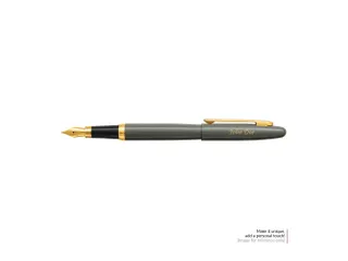 Balpen SHEAFFER VFM 9427 Glossy Light Gray met PVD Gold-Tone Trim - 5