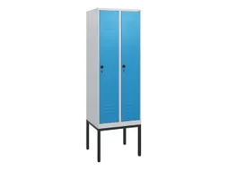 locker,HxBxD 1950x600x500mm,2vak,vak B 300mm,draaigrendel