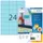 HERMA 4408 Gekleurde etiketten A4 70x37mm Blauw 2400 stuks