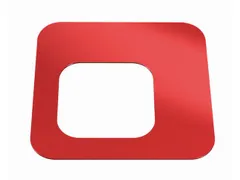 Oplegdeksel,V. Afvalbak 1X100L,Vierkant,1Opening,Staal,Rood