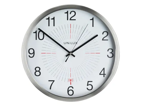 Wandklok Unilux Outdoor radio-controlled grijs