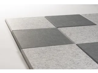 Akoestische PET-vilt wandtegels 30x30cm Combi Grijs 12 Stuks - 3
