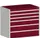 ladekast HxBxD 900x1050x650mm 6laden zware lasten RAL7035 RAL3004