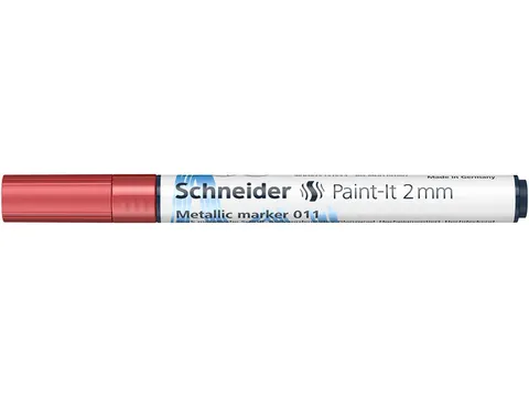 Metallic marker Schneider Paint-It 011 2mm rood metallic