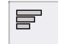 Magnetische Header A3 Zwart set à 5 stuks