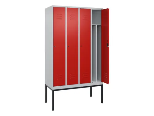 locker voor scheiding van kleding,HxBxD 2120x1200x500mm,4vak