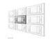 Neomounts LED-VW1750BLACK Videowall muurbeugel - 32-55 inch - max 35 k