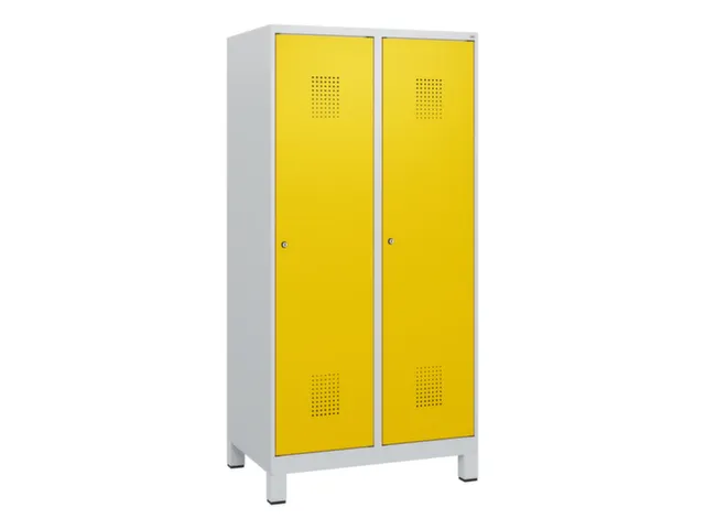 schoollocker,HxBxD 1630x800x500mm,2vak,vak B 400mm,cil.-slot,voeten
