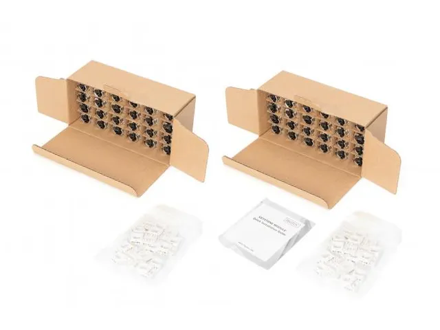 CAT 6A Keystone Module afgeschermd gereedschapsloze aansluiting 48st