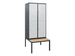 Dubbeldekse dekenkist,HxBxD 1950x800x815mm,2x2vak.,vak B 400mm