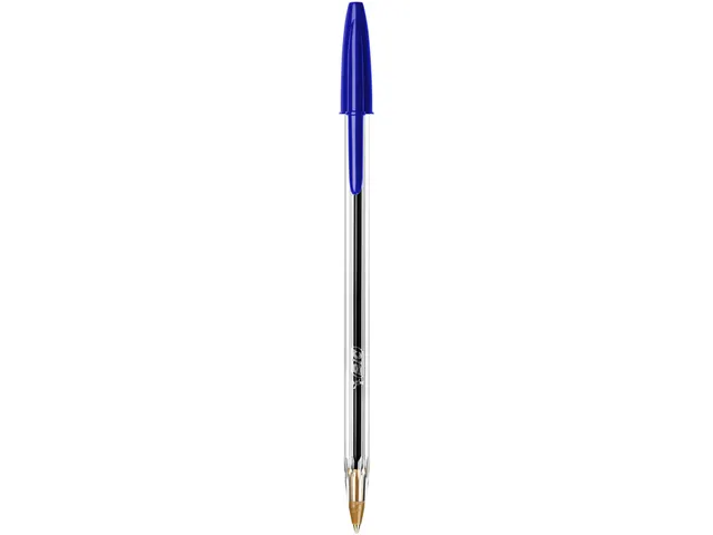 Balpen Bic Cristal medium blauw in tubo verpakking