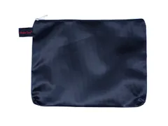 Trousse Foldersys A5 nylon noir avec fermeture éclair métallique