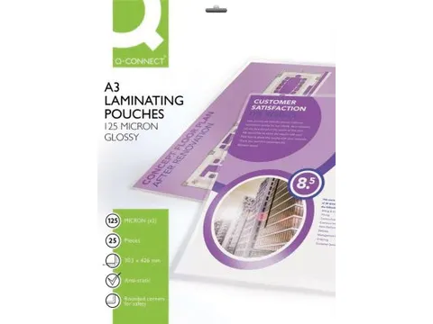 Lamineerhoes A3 Glanzend 303x426mm 2x125 Micron Pak 25 stuks
