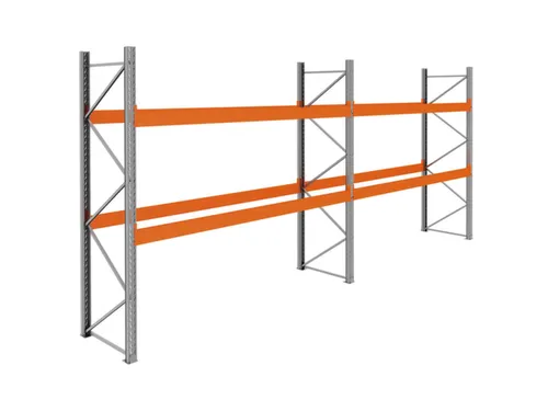 palletstelling,basis+1xaanbouw,HxBxD 3360x7500x1100mm,vakl. 3400kg