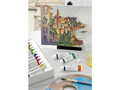 Olieverf Faber-Castell 12 tubes a 9ml