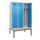 locker met bank,voor scheiding van kleding,HxBxD 2120x1200x815mm,3vak