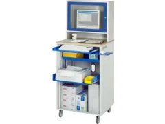 pc-kast,HxBxD 1810x720x660mm,monitorvak,toetsenbord-/muisblad