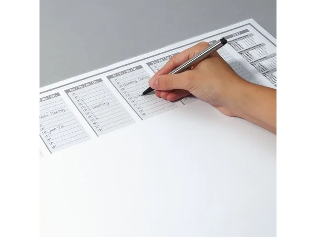 Designonderlegger Sigel Office 26/27 59,5x41cm dag/week- planner 40 ve