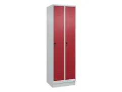 locker,HxBxD 1950x600x500mm,2vak,vak B 300mm,draaigrendel,sokkel