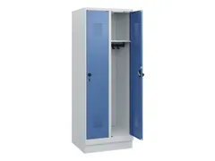 schoollocker,HxBxD 1630x600x500mm,2vak,vak B 300mm,draaigrendel,sokkel