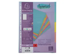 Tabbladen 5 ind. A4 glansk. 400g AQUAREL - 2