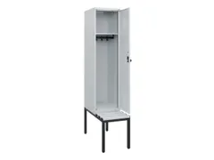 locker met bank,HxBxD 1950x400x815mm,1vak,vak B 400mm,draaigrendel