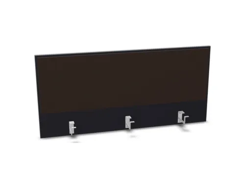 opzetpaneel,v. bureau,aanbouw achter,B 1200mm,CC-zwart,BN2036-bruin