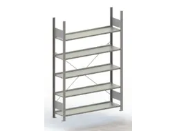 Inhaakstelling Basisveld Verzinkt 1850x1306x336mm 5legborden 80kg