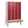 locker met bank,HxBxD 1950x1200x815mm,4vak,vak B 300mm,draaigrendel