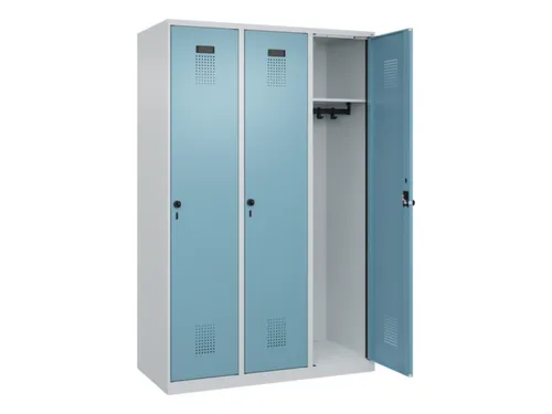 locker,HxBxD 1850x1200x500mm,3vak,vak B 400mm,draaigrendel