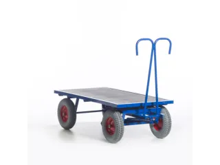 Handtrekwagen 1000kg 1600x800mm Luchtbanden Ral5010 - 10