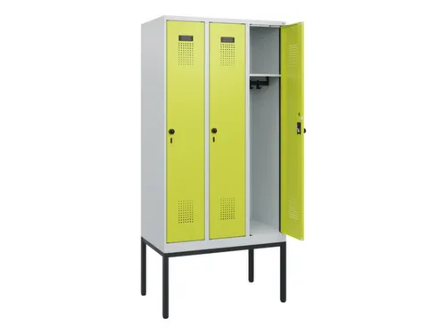 schoollocker,HxBxD 1950x900x500mm,3vak,vak B 300mm,draaigrendel