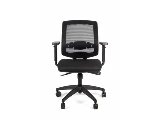 Bureaustoel EN1335 Linea New Malice 01 zwart/zwart met 1D armleuning - 2
