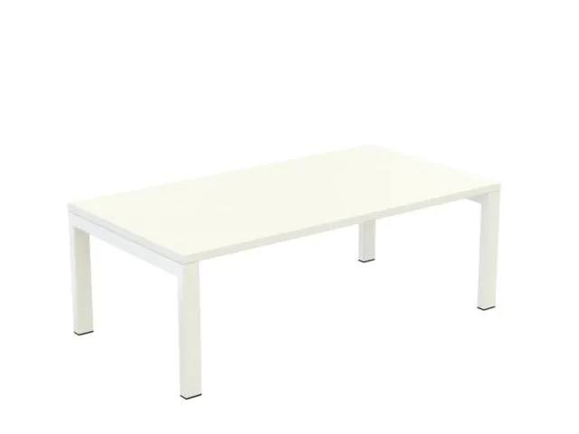 bijzettafel,HxBxD 400x1140x600mm,rechthoekig,4voeten wit